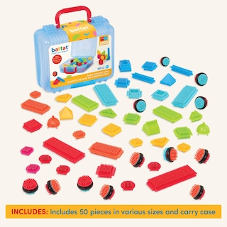 Foto 6 | Foto 6 | Bloques De Cerdas Battat De Building Blocks, 50 Unidades Con Funda De Transporte, 2 Unidades - Venta Internacional.