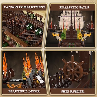 Foto 4 | Foto 4 | Bloques de Construcción Mould King Pirates Ship-Venta Internacional