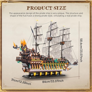 Foto 6 | Foto 6 | Bloques de Construcción Mould King Pirates Ship-Venta Internacional