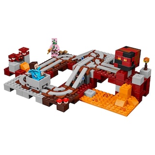 Foto 4 | Foto 4 | Juguete Lego Minecraft The Nether Railway 21130 Con Steve Y Zombi - Venta Internacional.