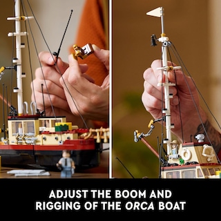 Foto 3 | Foto 3 | Juego De Dioramas Lego Ideas Jaws Con Barco Orca Y Minifiguras - Venta Internacional.