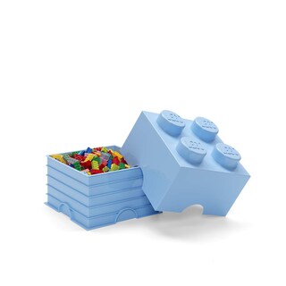 Foto 3 | Foto 3 | Caja De Almacenamiento Lego Room Copenhagen, Apilable Brick 4, Azul Claro - Venta Internacional.