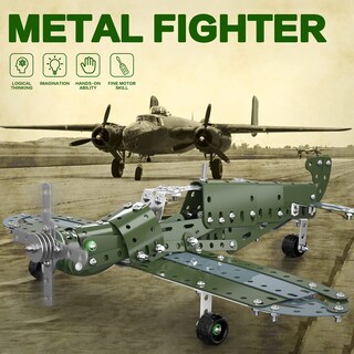 Foto 3 | Foto 3 | Juego De Maquetas De Avión Building Toy Lucky Doug Para Niños De 8 A 12 Años - Venta Internacional.