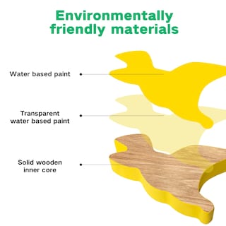 Foto 6 | Foto 6 | Juguetes De Madera Apilables Con Forma De Dinosaurio Fftroc Montessori Para Niños De 2 A 4 Años - Venta Internacional.