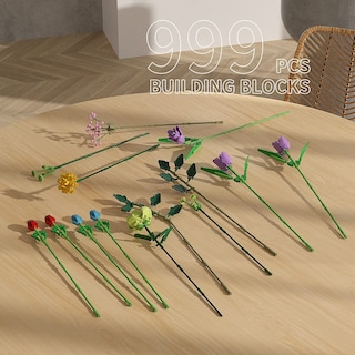 Foto 5 | Foto 5 | Juego De Bloques De Construcción Con Ramo De Flores Con 999 Piezas De Lego Compatibles - Venta Internacional.