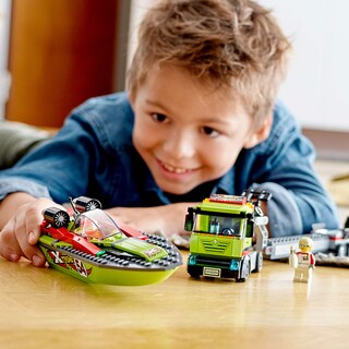 Foto 3 | Foto 3 | Set De Construcción Lego City Race Boat Transporter 60254 Kids - Venta Internacional.