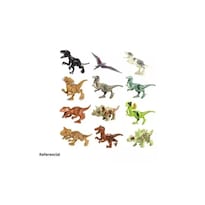 Set Lego Mc Toys Jurassic World X12 Con Dinosaurios De 12 Cm De Altura - Venta Internacional.