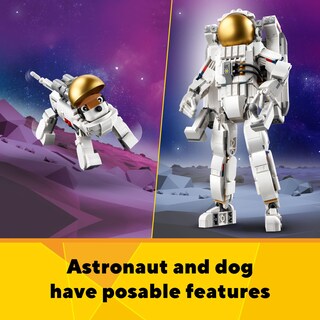 Foto 2 | Foto 2 | Astronauta 3 En 1 De Juguete Lego Creator En El Espacio Con Space Dog Y Jet - Venta Internacional.