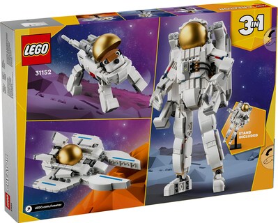Foto 6 | Foto 6 | Astronauta 3 En 1 De Juguete Lego Creator En El Espacio Con Space Dog Y Jet - Venta Internacional.