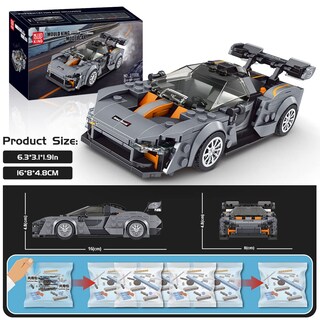 Foto 6 | Foto 6 | Molde Para Juguetes De Construcción King Speed Champions Senna Con Vitrina - Venta Internacional.