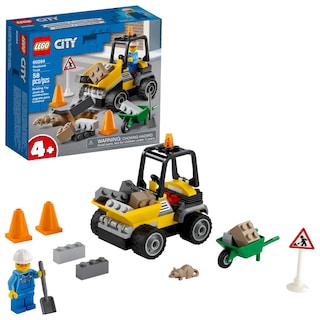 Foto 1 | Foto 1 | Kit De Construcción De Juguetes Lego City Roadwork Truck 60284, 58 Piezas - Venta Internacional.