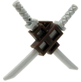 Foto 1 | Foto 1 | Accesorio Lego Funda con 2 Espadas Katanas Plateadas para Minifiguras Lego - Venta Internacional
