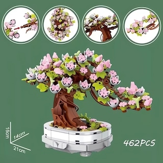 Foto 2 | Foto 2 | Juego de Bloques De Construcción Toy Potted Cherry Bonsai 462 Piezas - Venta Internacional