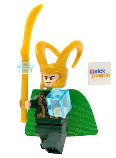 Foto 1 | Foto 1 | Minifigura Lego Superheroes Loki Con Cetro Y Tesseracto 6+ - Venta Internacional.