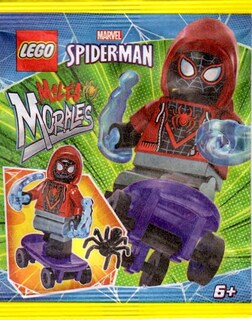Foto 3 | Foto 3 | Minifigura Lego Superheroes Spider-man: Miles Morales Con Monopatín - Venta Internacional.