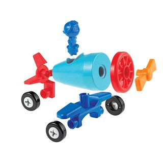 Foto 3 | Foto 3 | Recursos De Aprendizaje Sobre Juguetes 1-2-3 ¡constrúyelo! Coche, Barco, Avión, 15 Piezas - Venta Internacional.