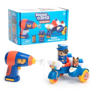 Foto 1 | Foto 1 | Motocicleta De Policía Toy Educational Insights Design & Drill Bolt Buddies - Venta Internacional.