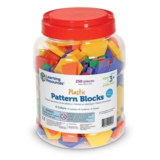 Foto 3 | Foto 3 | Juego De 250 Unidades De Pattern Blocks Learning Resources, Plástico De 1 Cm - Venta Internacional.