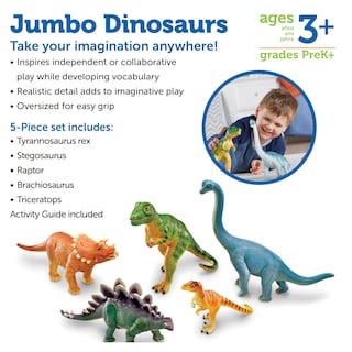 Foto 7 | Foto 7 | Toy Learning Resources Jumbo Dinosaurs Para Niños De Más De 3 Años - Venta Internacional.