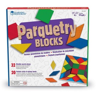 Foto 1 | Foto 1 | Recursos De Aprendizaje De Bloques De Parquet Con 20 Tarjetas Con Patrones - Venta Internacional.