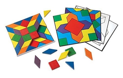 Foto 3 | Foto 3 | Recursos De Aprendizaje De Bloques De Parquet Con 20 Tarjetas Con Patrones - Venta Internacional.