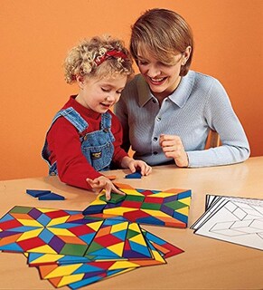 Foto 5 | Foto 5 | Recursos De Aprendizaje De Bloques De Parquet Con 20 Tarjetas Con Patrones - Venta Internacional.