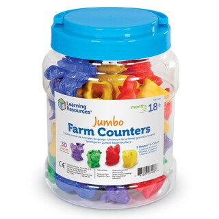 Foto 6 | Foto 6 | Contadores Jumbo Farm De Toy Learning Resources, 30 Unidades, Más De 18 Meses - Venta Internacional.