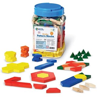 Foto 1 | Foto 1 | Pattern Blocks Learning Resources, Juego De Madera De 250 Unidades Para Mayores De 3 Años - Venta Internacional.