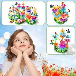Foto 4 | Foto 4 | Juguetes De Construcción De Jardines Con Flores Doloowee, 184 Unidades, Para Niñas De 3 A 7 Años - Venta Internacional.