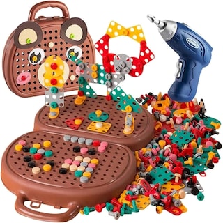 Foto 1 | Foto 1 | Caja De Herramientas Magic Montessori Play Con Taladro Eléctrico Bear Brown - Venta Internacional.