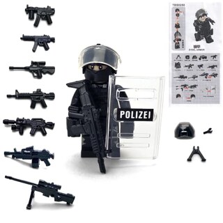 Foto 6 | Foto 6 | Kit de Bloques de Construcción Toysville Swat Military Police con Motocicleta - Venta Internacional
