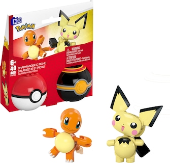 Foto 1 | Foto 1 | Set De Juguetes De Construcción Mega Pokémon Pichu & Charmander Con 40 Piezas - Venta Internacional.