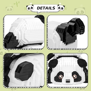 Foto 3 | Foto 3 | Juego De Bloques De Construcción Qlt Qiaoletong Cute Panda 1325 Piezas - Venta Internacional.