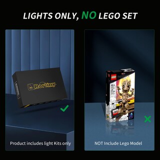 Foto 6 | Foto 6 | Set De Iluminación Rorliny Led Kit Para Lego Marvel I Am Groot - Venta Internacional.