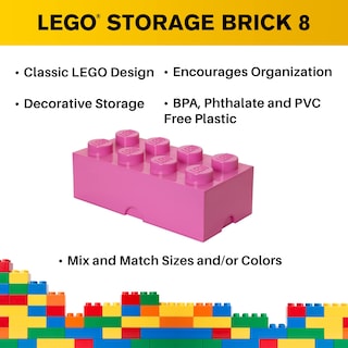 Foto 4 | Foto 4 | Caja De Almacenamiento Lego Room Copenhagen 8 Bright Pink 4.7l - Venta Internacional.
