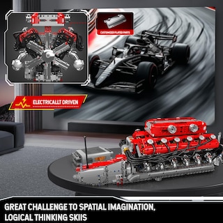 Foto 6 | Foto 6 | Kit de Modelo de Motor Mould King V12 Engine 3472 Piezas para Niños y Adultos - Venta Internacional