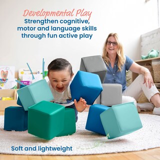 Foto 4 | Foto 4 | Building Blocks Ecr4kids Softzone Patchwork Para Niños Pequeños, 12 Piezas - Venta Internacional.
