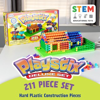 Foto 3 | Foto 3 | Juego De Bloques De Construcción Playstix 211 Piezas - Venta Internacional.
