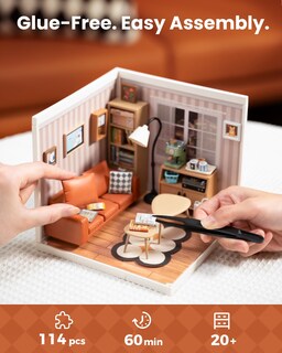Foto 4 | Foto 4 | Set De Construcción Rolife Diy Diy, Casa De Plástico En Miniatura Con Led - Venta Internacional.