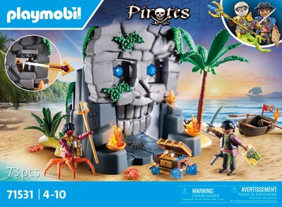 Foto 4 | Foto 4 | Set De Juego Playmobil Pirates Skull Island Con 73 Piezas - Venta Internacional.