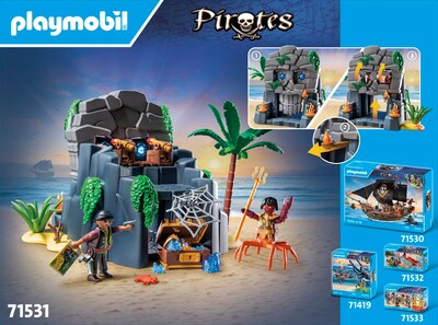 Foto 5 | Foto 5 | Set De Juego Playmobil Pirates Skull Island Con 73 Piezas - Venta Internacional.