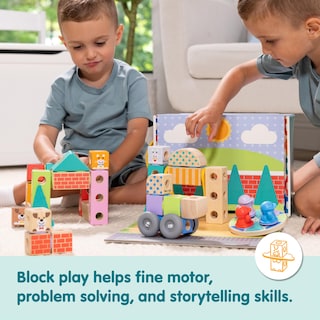 Foto 5 | Foto 5 | Bloques De Construcción Toy Melissa & Doug Blockables™ Town, 73 Unidades - Venta Internacional.
