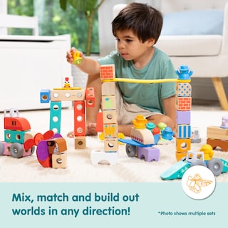 Foto 7 | Foto 7 | Bloques De Construcción Toy Melissa & Doug Blockables™ Town, 73 Unidades - Venta Internacional.