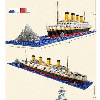 Foto 2 | Foto 2 | Juego De Bloques De Construcción Titanic Modelo 1860 Piezas Para Adultos Y Niños - Venta Internacional.