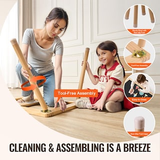 Foto 7 | Foto 7 | Juego De Mesa Sensorial Vevor Con 2 Taburetes, 2 Contenedores De Almacenamiento Y Rollo De Papel - Venta Internacional.