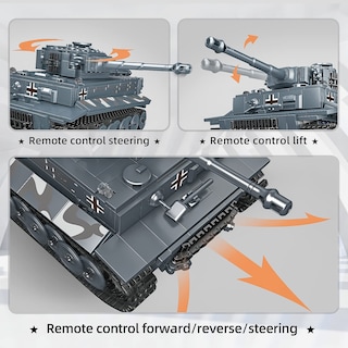 Foto 3 | Foto 3 | Tanque Building Blocks Toy Mould King 20014 Tiger Con Mando A Distancia - Venta Internacional.