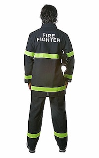 Foto 2 | Foto 2 | Disfraz De Bombero Para Adultos Dress Up America, Negro, Xl - Venta Internacional.