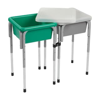 Foto 1 | Foto 1 | Mesa De Juego Ajustable Con Arena Y Agua Ecr4kids, 2 Estaciones, Gris Y Esmeralda - Venta Internacional.
