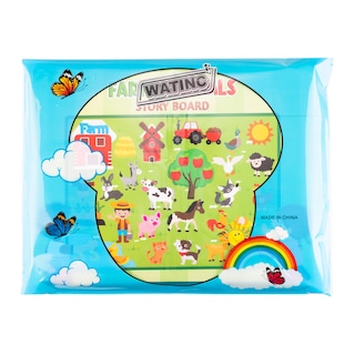 Foto 5 | Foto 5 | Set De Guion Gráfico De Fieltro Watinc Farm Animals, 1 M, 38 Piezas, Regalo Para Niños - Venta Internacional.