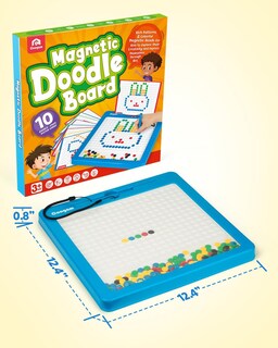 Foto 7 | Foto 7 | Tablero De Dibujo Magnético Coogam, Tamaño Grande, Con Bolígrafo Y Cuentas Con Puntos, De 3 A 6 Años - Venta Internacional.